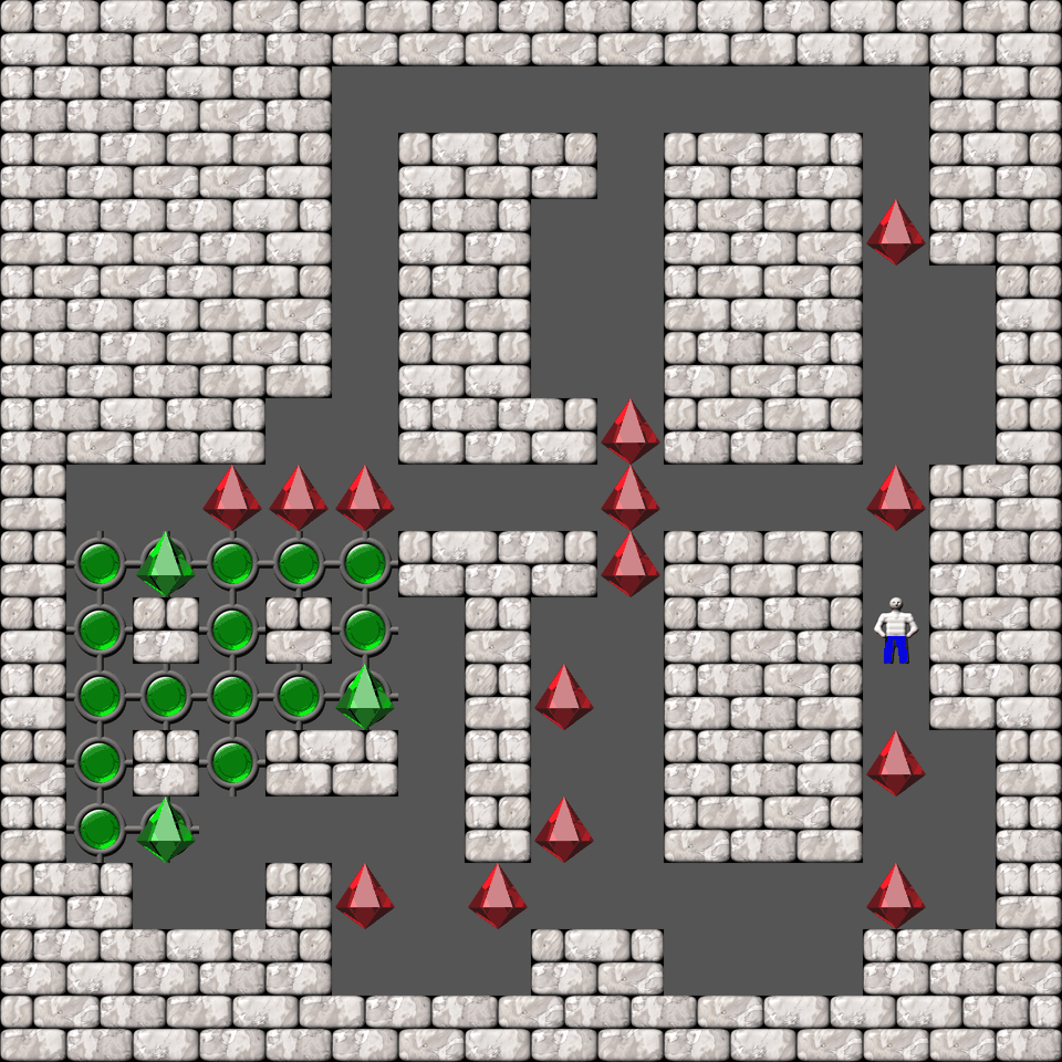 Сокобан More Bugs collections уровень 174